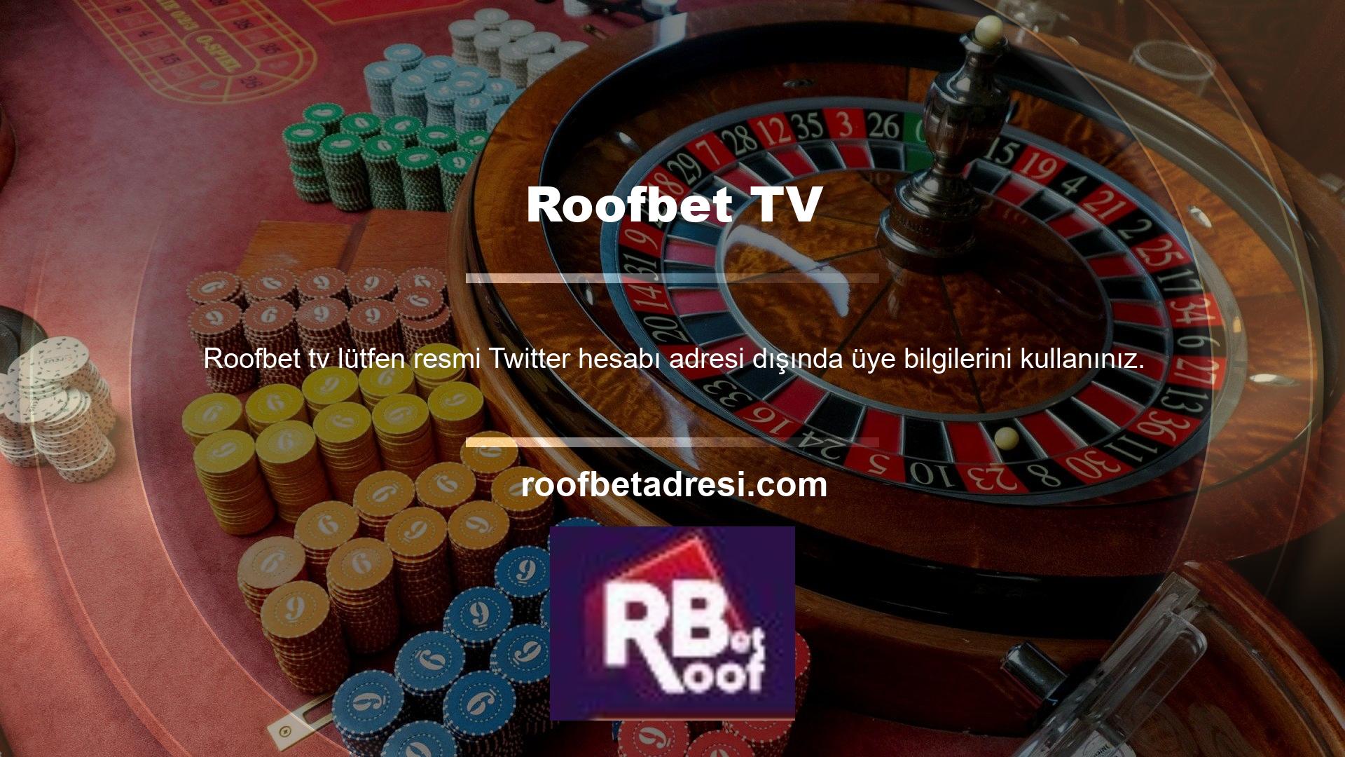 Roofbet TV'nin adımları ve iyi tanımlanmış adımları ile her zaman tercih ettiğiniz bahis bakiyesini belirleyebilir, daha verimli alanlara erişim sağlayabilir, iyi sonuçlar ve kazanç artışı sağlayabilirsiniz
